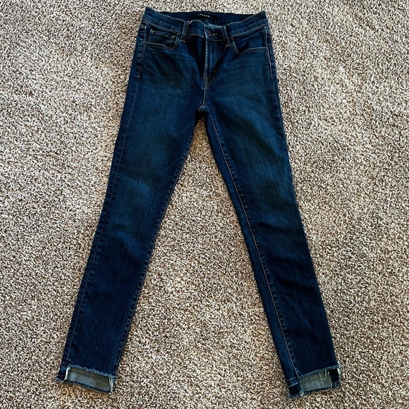 J Brand Maria skinny high rise release hem jeans size 25 - Picture 3 of 12